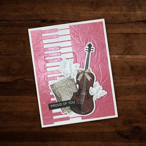 Paper Rose - Dies - Piano Border