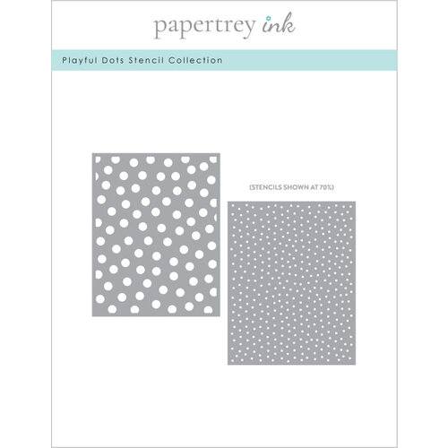 Papertrey Ink - Christmas - Stencils - Playful Dots 1 Papertrey Ink - Christmas - Stencils - Playful Dots
