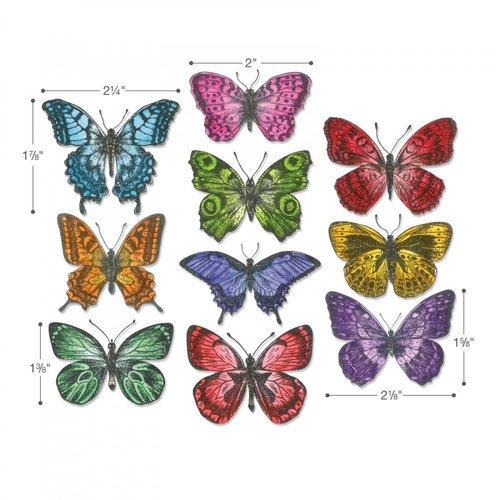 Sizzix - Tim Holtz - Alterations Collection - Framelits Dies - Flutter 2 Sizzix - Tim Holtz - Alterations Collection - Framelits Dies - Flutter