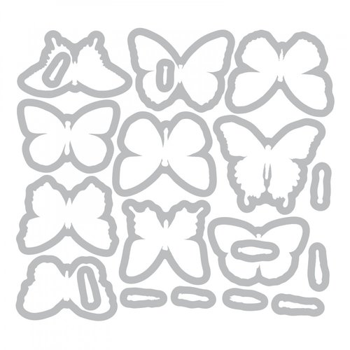 Sizzix - Tim Holtz - Alterations Collection - Framelits Dies - Flutter 3 Sizzix - Tim Holtz - Alterations Collection - Framelits Dies - Flutter