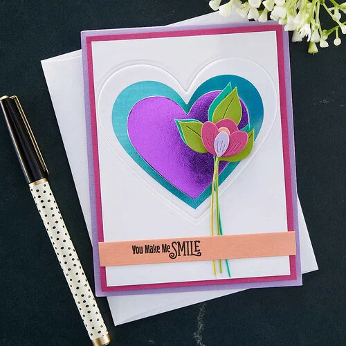 Spellbinders - Floral Reflection Collection - Etched Dies - Essential Hearts 4 Spellbinders - Floral Reflection Collection - Etched Dies - Essential Hearts