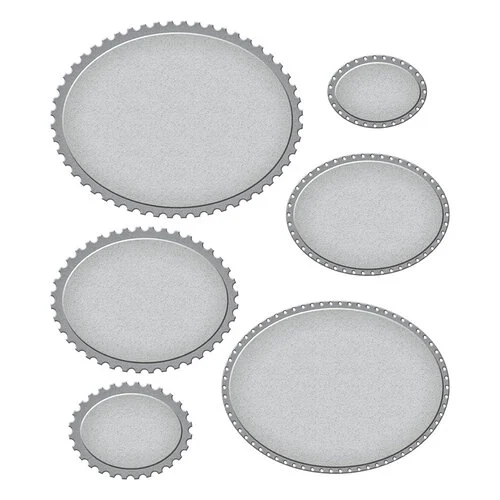 Spellbinders - Etched Dies - Postage Edge Shapes - Ovals