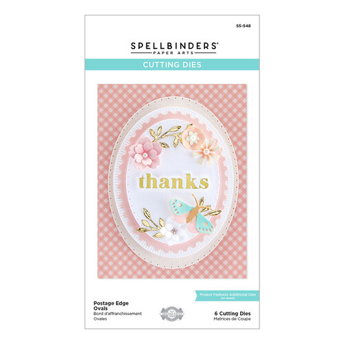 Spellbinders - Etched Dies - Postage Edge Shapes - Ovals