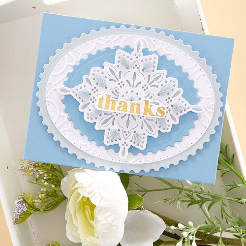 Spellbinders - Etched Dies - Postage Edge Shapes - Ovals