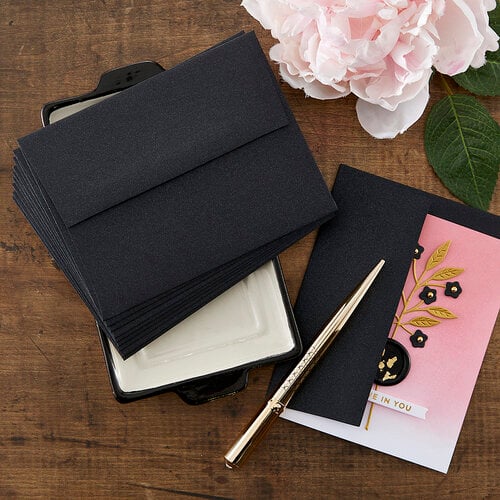 Spellbinders - Sealed Collection - A2 Envelopes - Brushed Black - 10 Pack 3 Spellbinders - Sealed Collection - A2 Envelopes - Brushed Black - 10 Pack