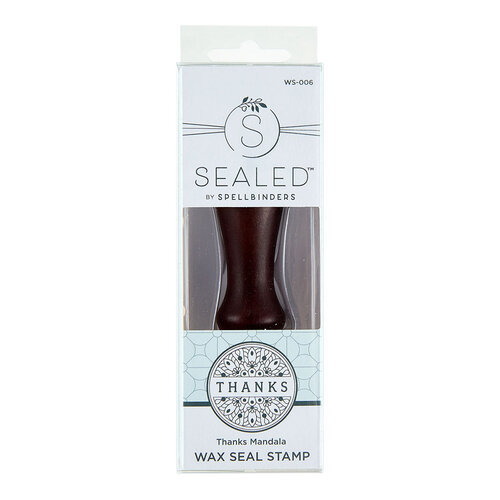 Spellbinders - Sealed Collection - Wax Seal Stamp - Thanks Mandala 3 Spellbinders - Sealed Collection - Wax Seal Stamp - Thanks Mandala