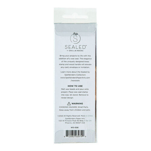 Spellbinders - Sealed Collection - Wax Seal Stamp - Thanks Mandala 4 Spellbinders - Sealed Collection - Wax Seal Stamp - Thanks Mandala