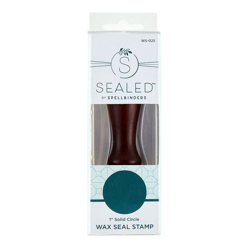 Spellbinders - Sealed Collection - Wax Seal Stamp - Solid Circle - 1 inch