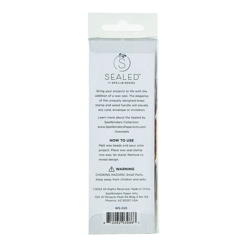 Spellbinders - Sealed Collection - Wax Seal Stamp - Solid Circle - 1 inch