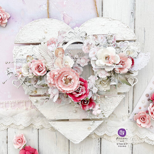 Prima - Love Notes Collection - Flower Embellishments - Madly In Love