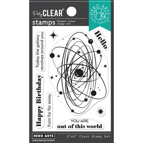 Hero Arts - Clear Photopolymer Stamps - Orbit 1 Hero Arts - Clear Photopolymer Stamps - Orbit
