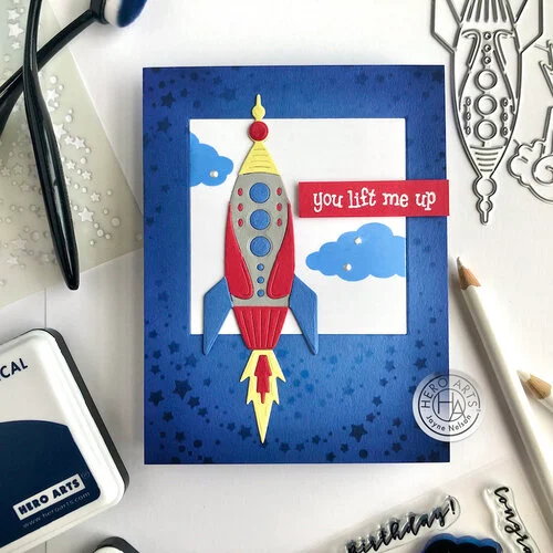 Hero Arts - Fancy Dies - Space Rocket 4 Hero Arts - Fancy Dies - Space Rocket
