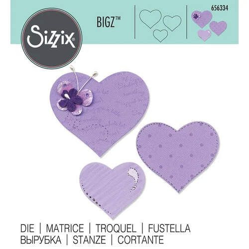 Sizzix - Bigz Dies - Hearts 1 Sizzix - Bigz Dies - Hearts