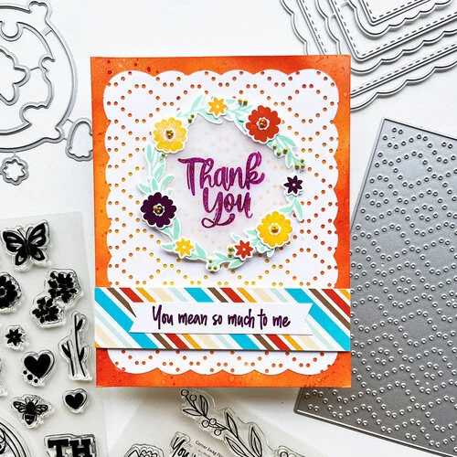 Catherine Pooler Designs - Cheers Extras Collection - Dies - Ruffles And Dashes
