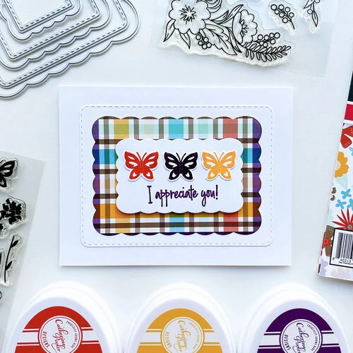 Catherine Pooler Designs - Cheers Extras Collection - Dies - Ruffles And Dashes