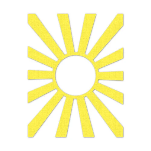 Scrapbook.com - Decorative Die Set - A2 Plate - Sunburst