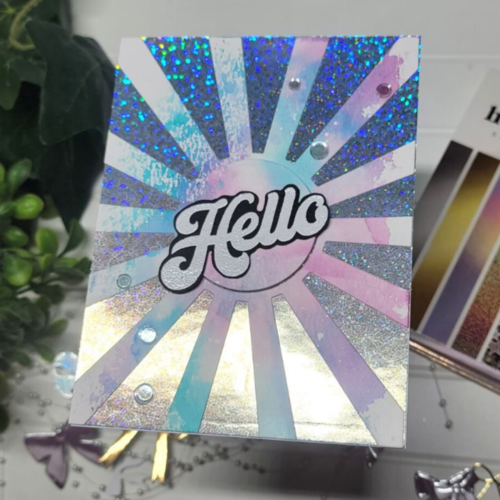 Scrapbook.com - Decorative Die Set - A2 Plate - Sunburst