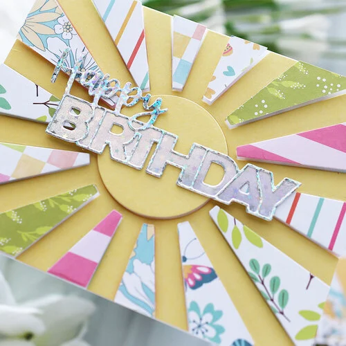 Scrapbook.com - Decorative Die Set - A2 Plate - Sunburst