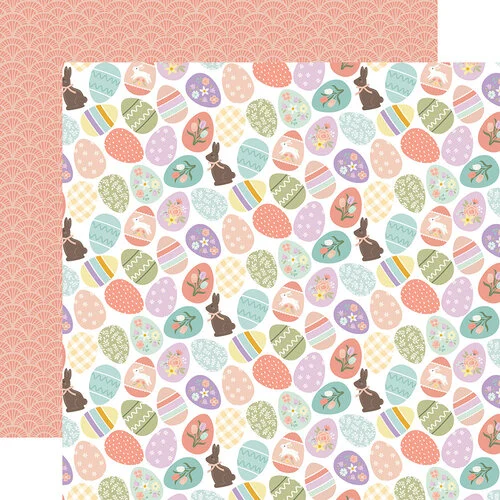 Echo Park - It's Easter Time Collection - 12 x 12 Double Sided Paper - Eggs-Tra 1 Echo Park - It's Easter Time Collection - 12 x 12 Double Sided Paper - Eggs-Tra