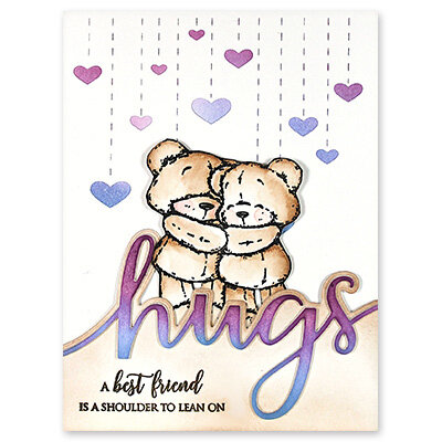 Penny Black - Showered In Love Collection - Creative Dies - Hugs Edger 3 Penny Black - Showered In Love Collection - Creative Dies - Hugs Edger