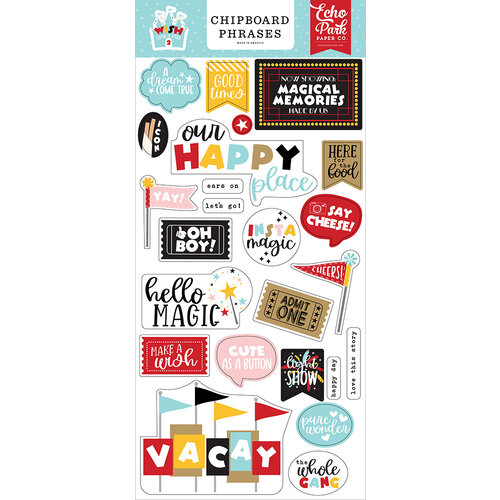 Echo Park - Wish Upon A Star 02 Collection - Chipboard Embellishments - Phrases 1 Echo Park - Wish Upon A Star 02 Collection - Chipboard Embellishments - Phrases