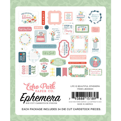 Echo Park - Life Is Beautiful Collection - Ephemera 2 Echo Park - Life Is Beautiful Collection - Ephemera