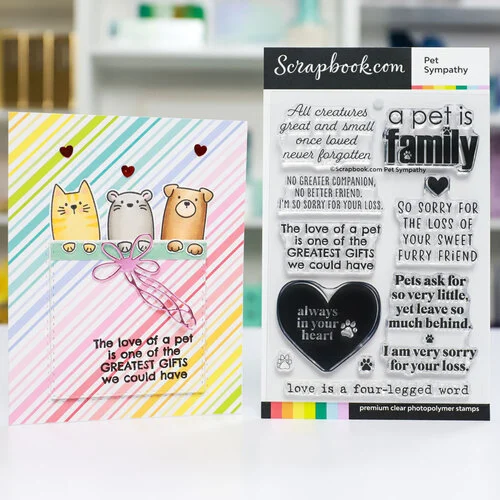 Scrapbook.com - Clear Photopolymer Stamp Set - Pet Sympathy Bundle