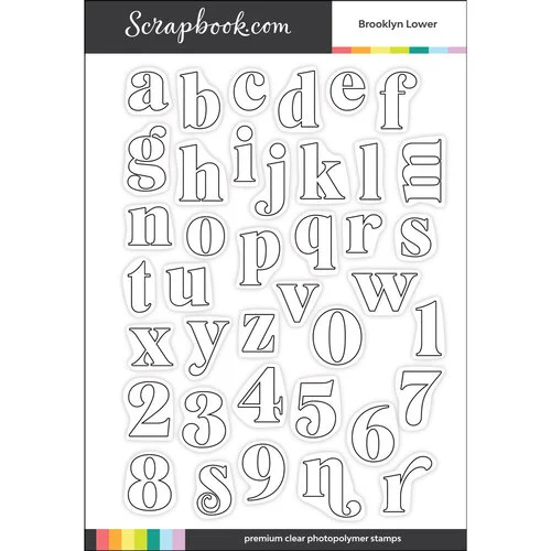 Scrapbook.com - Clear Photopolymer Stamp Set - Brooklyn Lower 1 Scrapbook.com - Clear Photopolymer Stamp Set - Brooklyn Lower