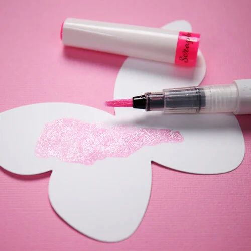 Scrapbook.com - Glitter Brush Marker - Raspberry Pink 3 Scrapbook.com - Glitter Brush Marker - Raspberry Pink