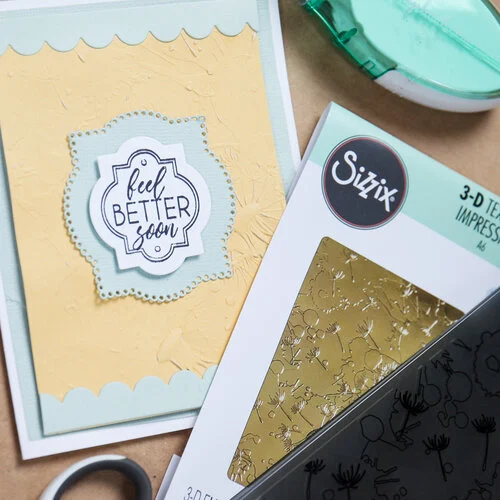 Sizzix - 3D Textured Impressions - Embossing Folder - Dandelion Wish 3 Sizzix - 3D Textured Impressions - Embossing Folder - Dandelion Wish