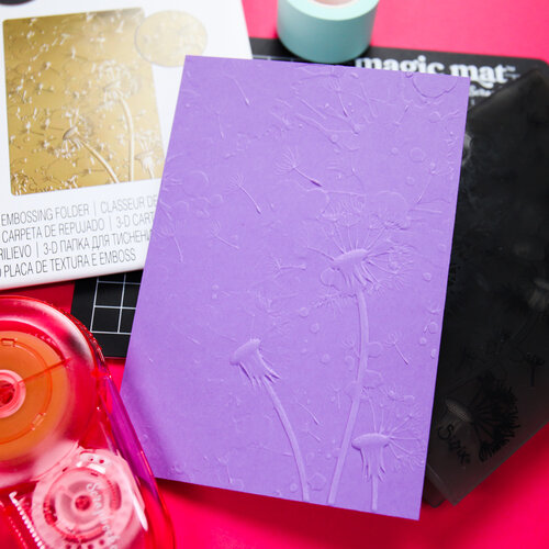 Sizzix - 3D Textured Impressions - Embossing Folder - Dandelion Wish 4 Sizzix - 3D Textured Impressions - Embossing Folder - Dandelion Wish