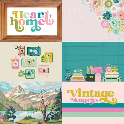 Simple Stories - Flea Market Collection - 12 x 12 Double Sided Paper - 4 x 6 Elements 2 Simple Stories - Flea Market Collection - 12 x 12 Double Sided Paper - 4 x 6 Elements