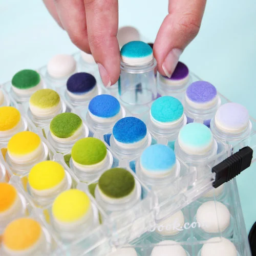 Scrapbook.com - Sponge Dauber Storage Box - 2 Pack Set 10 Scrapbook.com - Sponge Dauber Storage Box - 2 Pack Set