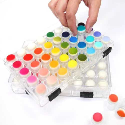 Scrapbook.com - Sponge Dauber Storage Box - 2 Pack Set 7 Scrapbook.com - Sponge Dauber Storage Box - 2 Pack Set