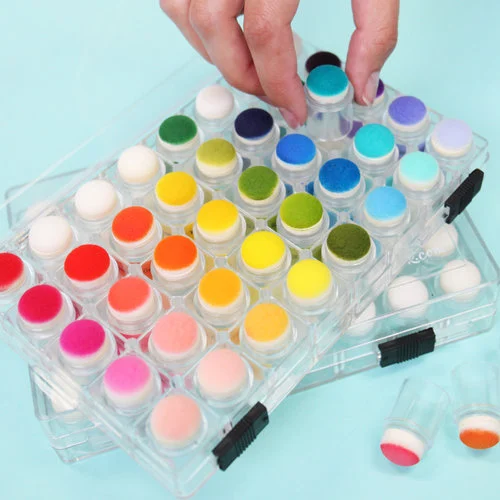 Scrapbook.com - Sponge Dauber Storage Box - 2 Pack Set 9 Scrapbook.com - Sponge Dauber Storage Box - 2 Pack Set