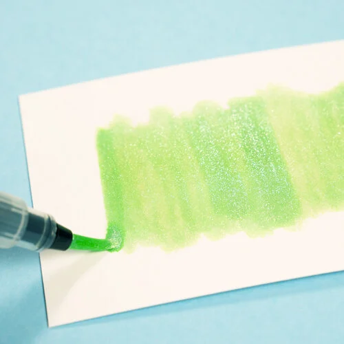 Scrapbook.com - Glitter Brush Marker - Key Lime Green