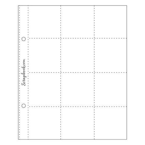 Scrapbook.com - 6x8 Page Protectors - Twelve 2x2 Square Pockets - 10 Pack 1 Scrapbook.com - 6x8 Page Protectors - Twelve 2x2 Square Pockets - 10 Pack