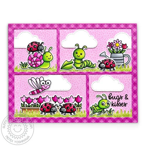 Sunny Studio Stamps - Clear Photopolymer Stamps - Garden Critters