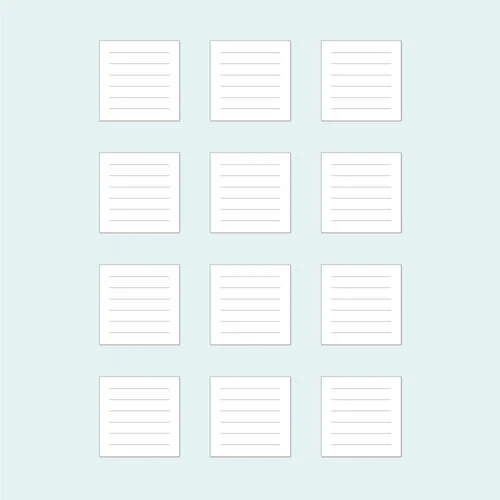 Scrapbook.com - Simple Scrapbooks - Cards - 2x2 Journaling Cards - 12 Pack