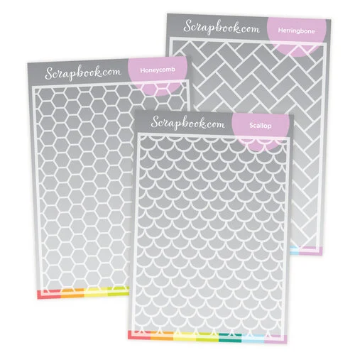 Scrapbook.com - Stencils - Stencil Backgrounds Bundle 1 Scrapbook.com - Stencils - Stencil Backgrounds Bundle