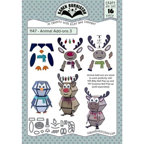 Karen Burniston - Craft Dies - Animals Add-Ons 03