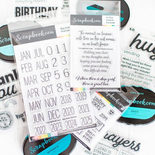 Scrapbook.com - Clear Photopolymer Stamp Set - Big Date Stamps 8 Scrapbook.com - Clear Photopolymer Stamp Set - Big Date Stamps
