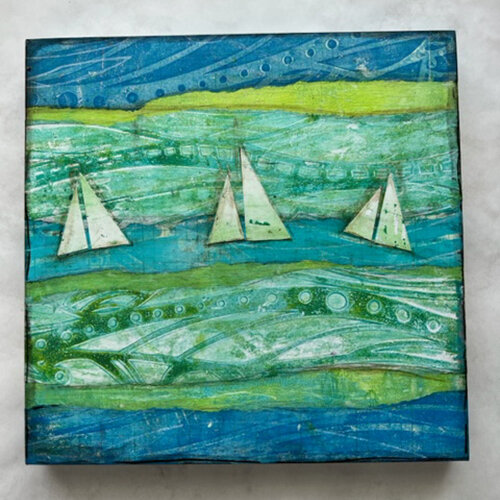 The Crafter's Workshop - 12 x 12 Stencils - Calm Waves