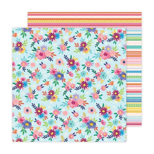 Paige Evans - Blooming Wild Collection - 12 x 12 Double Sided Paper - Paper 7