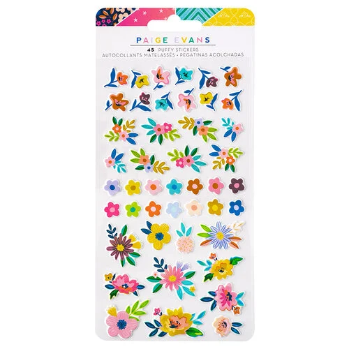 Paige Evans - Blooming Wild Collection - Puffy Stickers