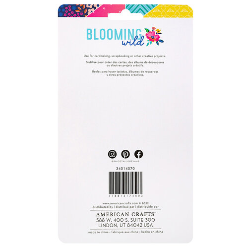 Paige Evans - Blooming Wild Collection - Stickers - Mini Frames