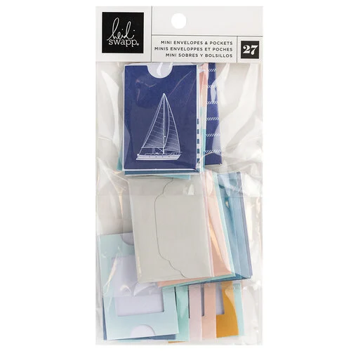 Heidi Swapp - Set Sail Collection - Mini Envelopes and Pockets