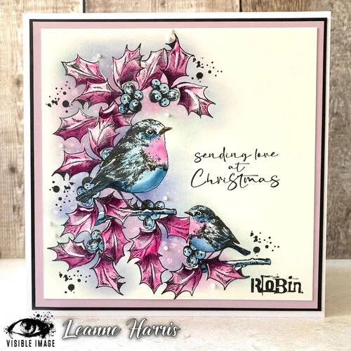 Visible Image - Clear Photopolymer Stamps - Christmas Robin