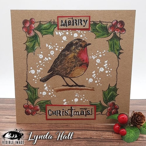 Visible Image - Clear Photopolymer Stamps - Christmas Robin