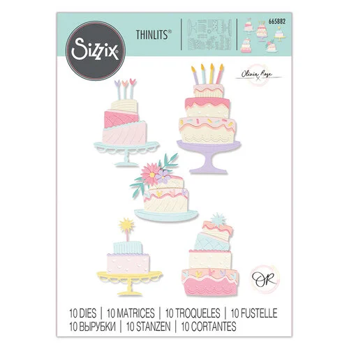 Sizzix - Thinlits Dies - Build a Cake 1 Sizzix - Thinlits Dies - Build a Cake